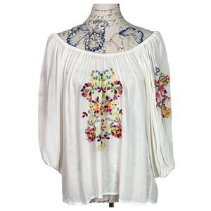 EMBROIDERED Off Shoulder Blouse